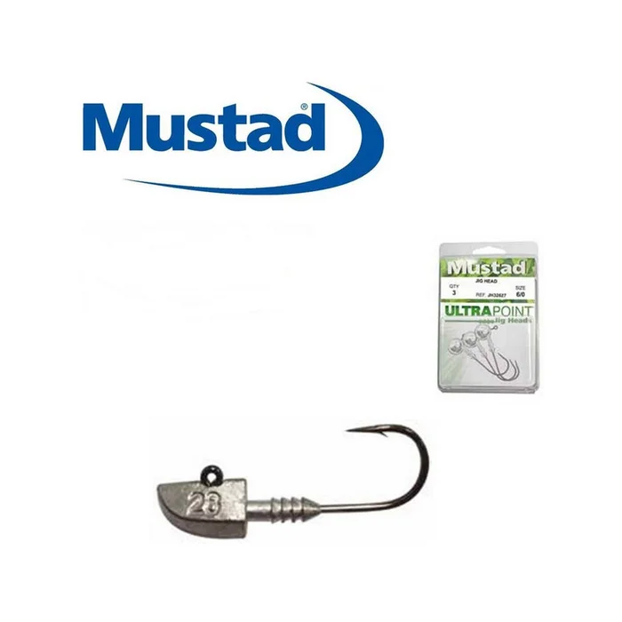 TETES PLOMBEES MUSTAD ULTRAPOINT BLACK NICKEL 2-0 PAR 4
