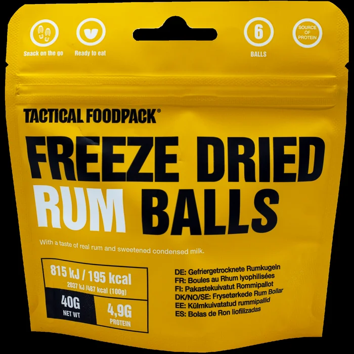 TFN0015 – Tactical Foodpack Boules au Rhum Lyophilisées 40 g