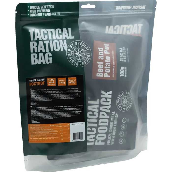 TFP0257 – Tactical Foodpack Ration complète 1 repas Foxtrot