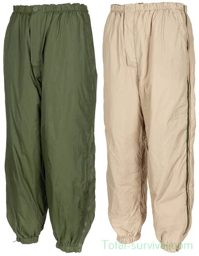 Thermo-pantalons Britanique, réversible, vert olive / kaki