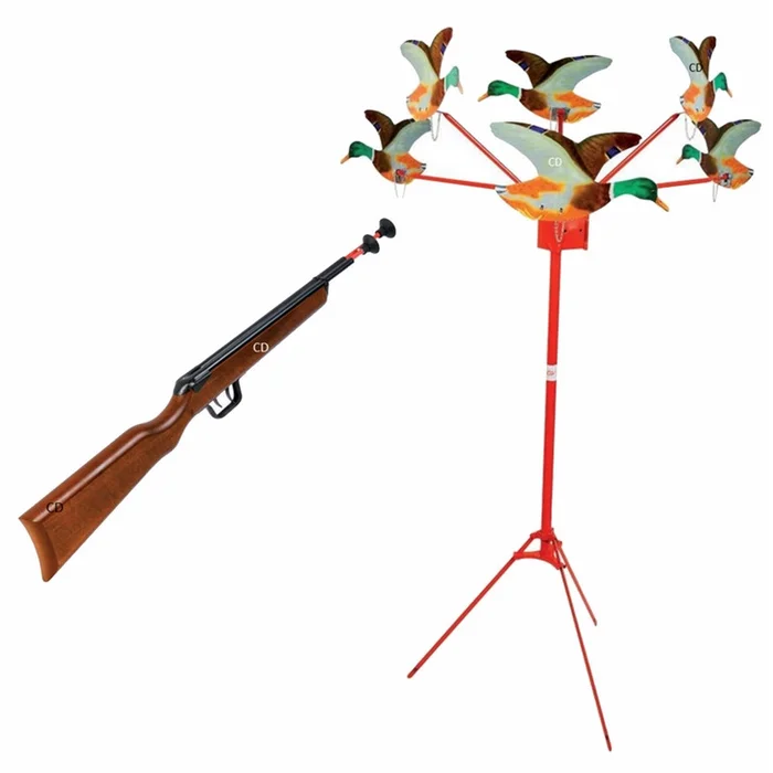 Tir Aux Canards 6 Pièces Electrique + Fusil 2 Coups Januel