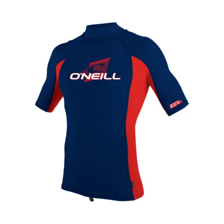 Tops Lycra EnfantO&rsquo;Neill YOUTH PREMIUM SKINS S/S RASH GUARD TURTLENECK NAVY/RED/NAVY 2025