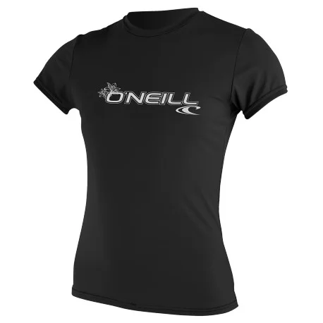 Tops Lycra FemmeO’Neill WMS BASIC SKINS S/S SUN SHIRT Black 2025