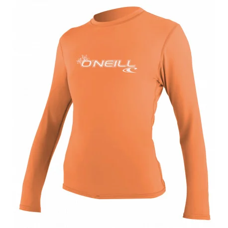 Tops Lycra FemmeO’Neill WMS BASIC SKINS SUN SHIRT ORANGE 2025