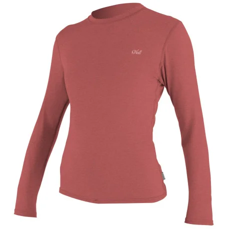 Tops Lycra FemmeO’Neill Wms Blueprint L/S Sun Shirt Rose 2025