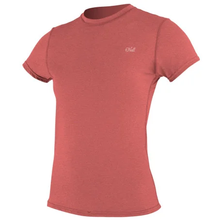 Tops Lycra FemmeO’Neill Wms Blueprint S/S Sun Shirt Rose 2025