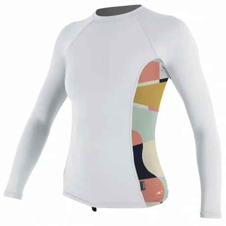 Tops Lycra FemmeO’Neill Wms Side Print L/S Rash Guard Jasmine 2024
