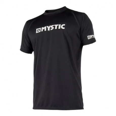 Tops Lycra HommeMystic Star S/S Rashvest – Noir 2024