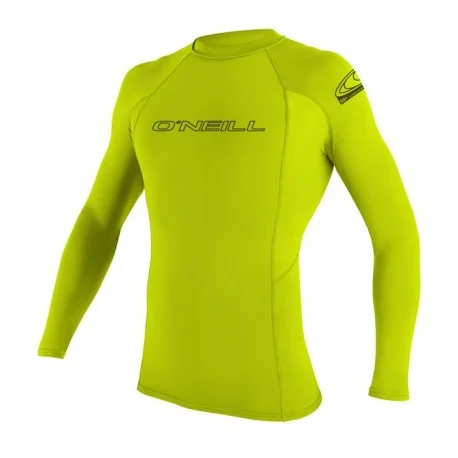 Tops Lycra HommeO’Neill BASIC SKINS L/S Performance Lime 2025