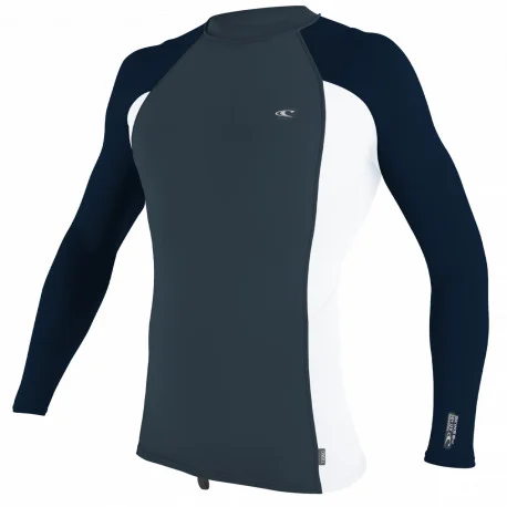 Tops Lycra HommeO&rsquo;Neill PREMIUM SKINS RASHGUARD L/S Bleu/White 2025