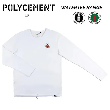 Tops Lycra HommeSooruz Water Tee LS POLYCEMENT white
