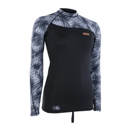 Tops Neoprene FemmeIon Neo Top 2/2 L/S – black flowers 2025