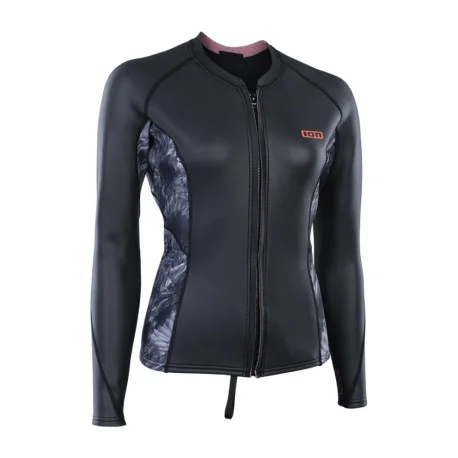 Tops Neoprene FemmeIon Neo Zip Top 2/1 L/S Skin – black flowers 2025