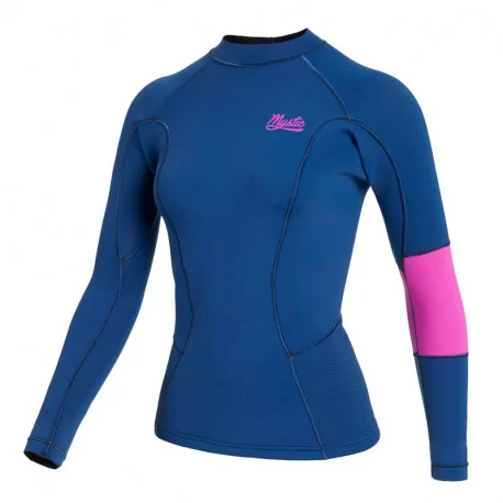 Tops Neoprene FemmeMystic Lunar L/S Vest Neoprene 2mm Women – Blue 2024