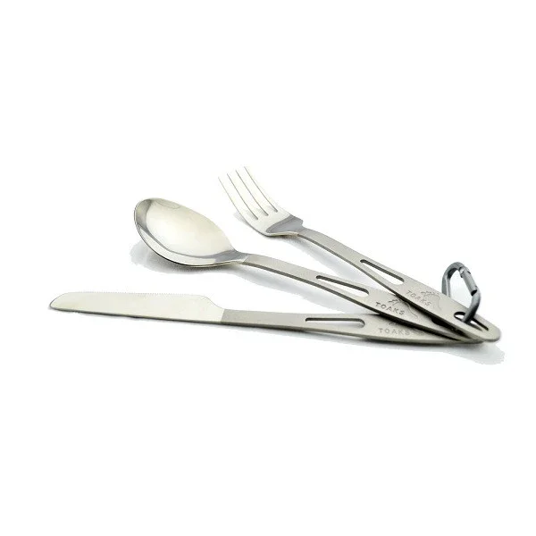TOSLV-02 – TOAKS Set de Trois Couverts Titane Deluxe