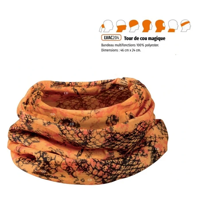 Tour De Cou Magique Verney Carron Ghost Camo Snake Blaze