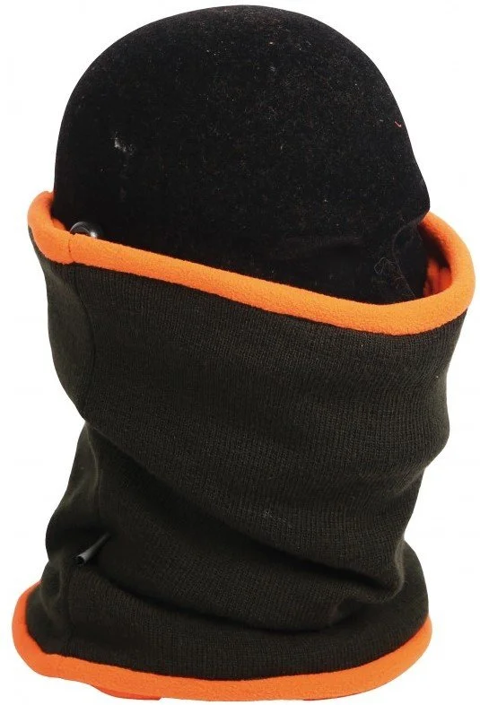 Tour de cou polaire enfant réversible orange/vert SOMLYS