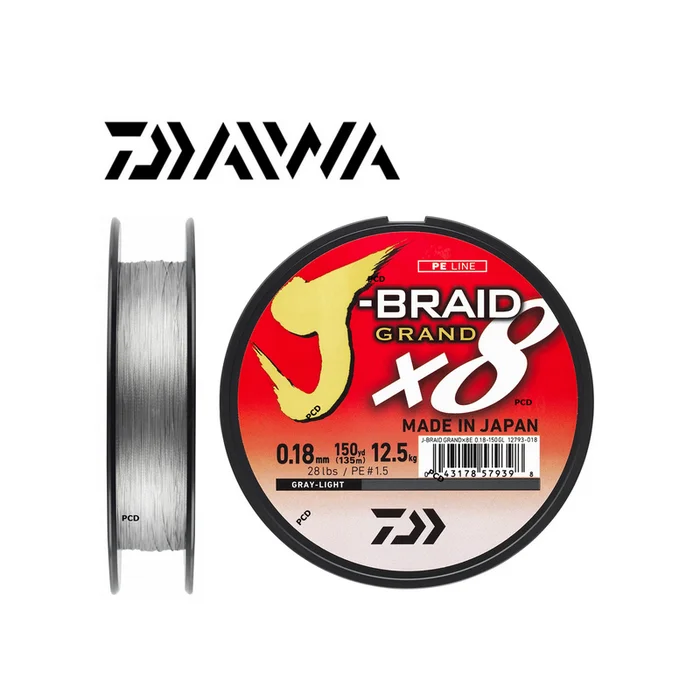 TRESSE DAIWA J-BRAID GRAND X8 1500M MULTICOLORE