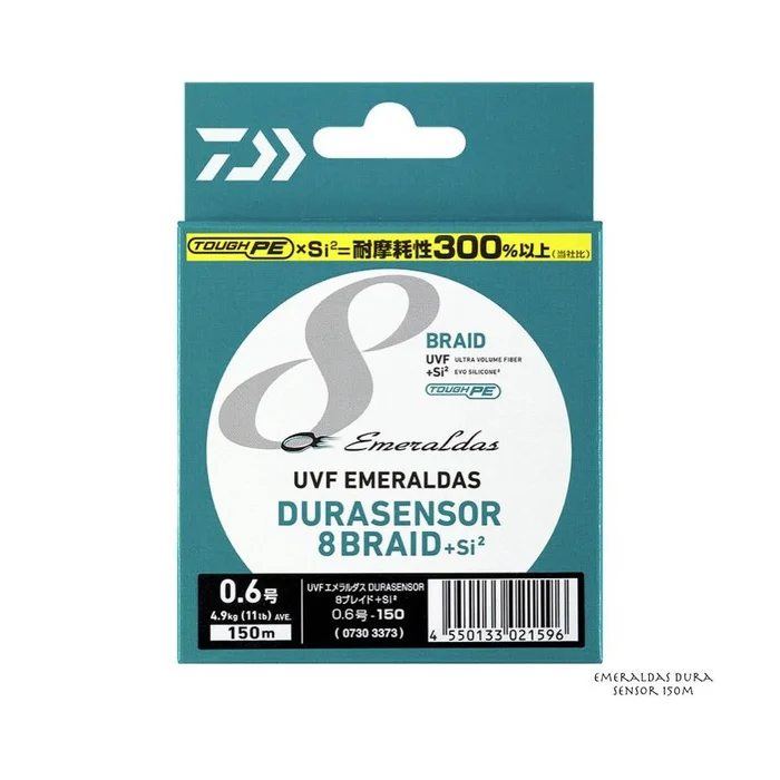Tresse Daiwa UVF Emeraldas Dura Sensor 8 Braid 150m