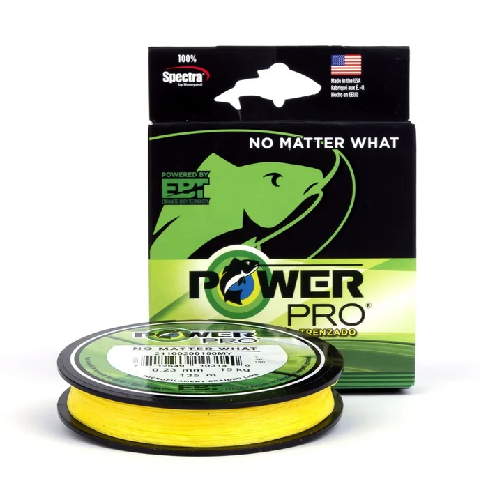Tresse Power Pro Jaune – Bobine de 135m