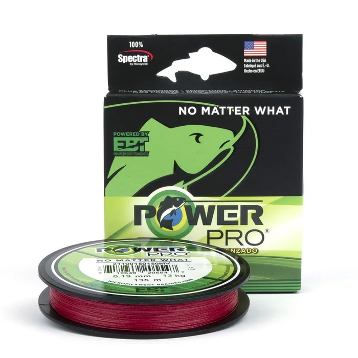 Tresse Power Pro Rouge – Bobine 135m