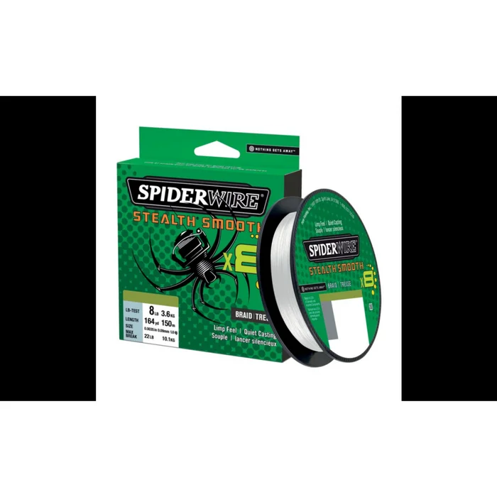 Tresse Spiderwire Stealth Smooth 8 Braid Translucent 150m