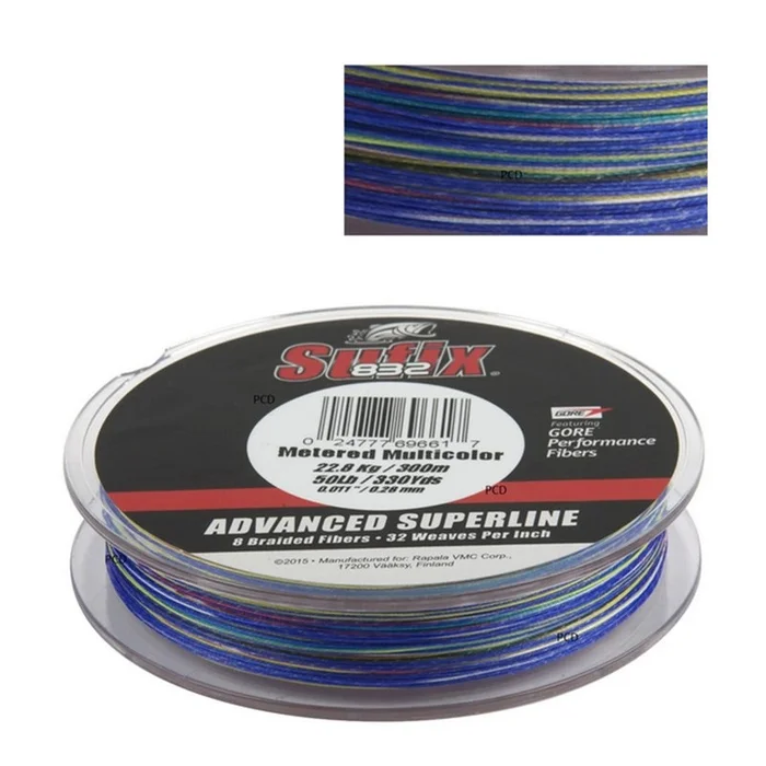Tresse Sufix 832 Multicolore 300M