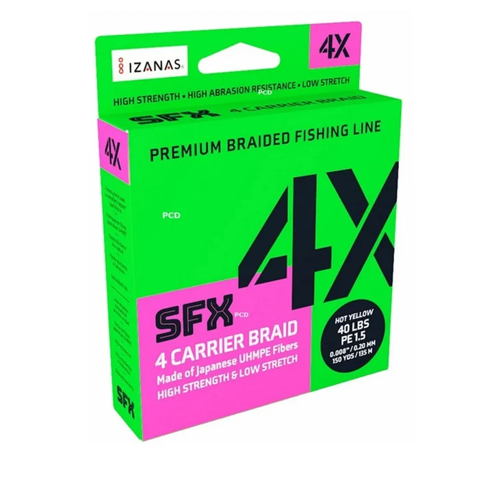 Tresse Sufix SFX 4 Hot Yellow 275M
