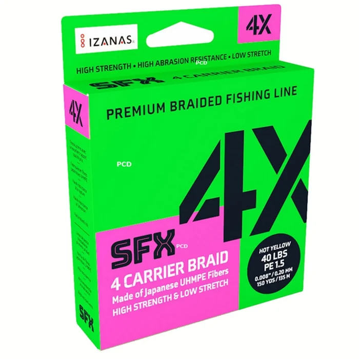 Tresse Sufix SFX 4X Lo Vis Green 135m