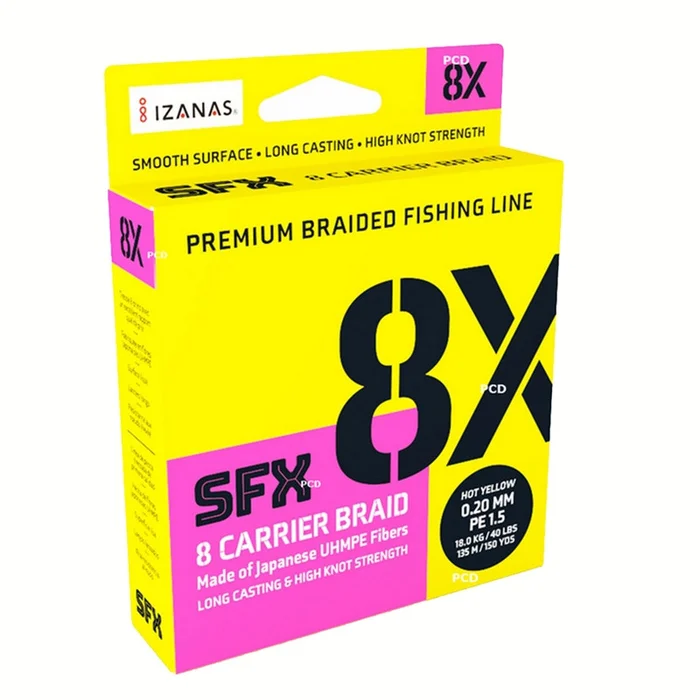 Tresse Sufix SFX 8X Lo Vis Green 135m