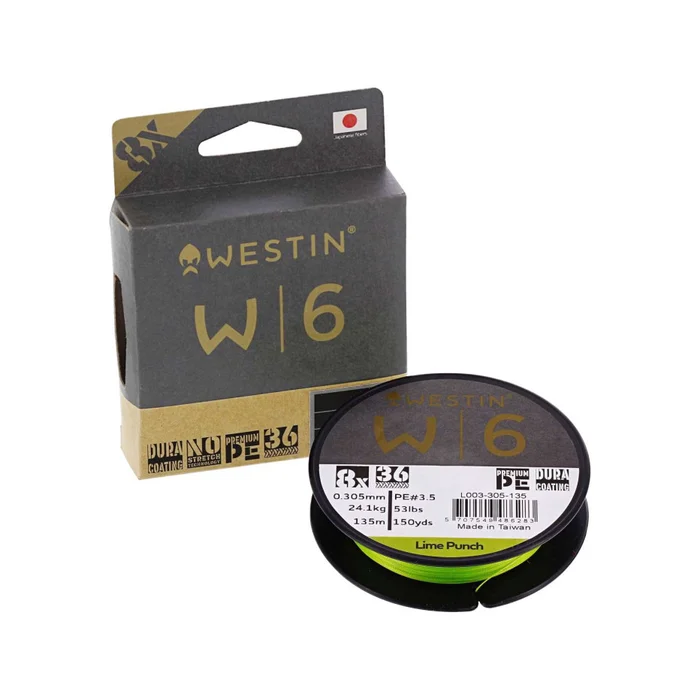 Tresse Westin W6 8 Braid Lime Punch 300m