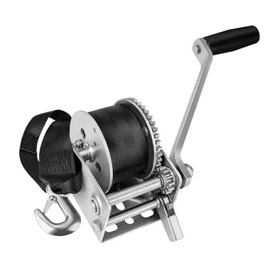 Treuil Fulton 900lb à vitesse unique avec sangle de 12′ pour motomarine