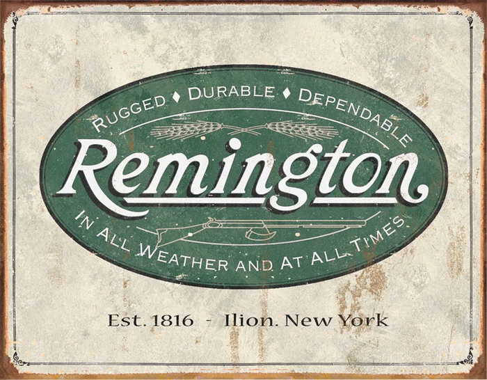 TS1413 – Affiche Metallique Remington