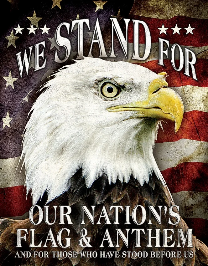 TSN2175 Affiche Metallique We Stand For