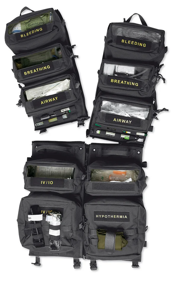 TT Medic TransPorter – Ensemble de pochettes médicales – Noir