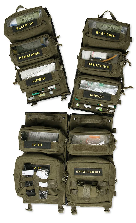 TT Medic TransPorter – Ensemble de pochettes médicales – Olive