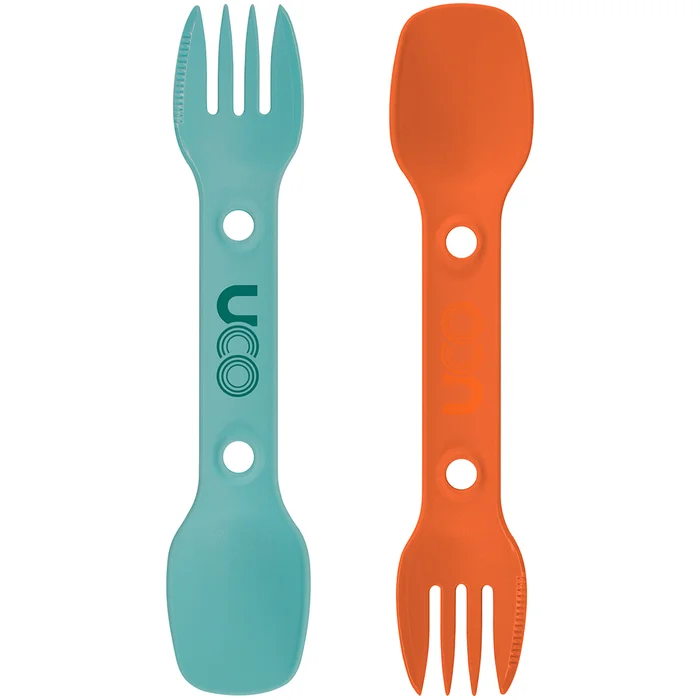 UCOSPORKTTAO – UCO Utility Spork Pack de deux Turquoise et Orange
