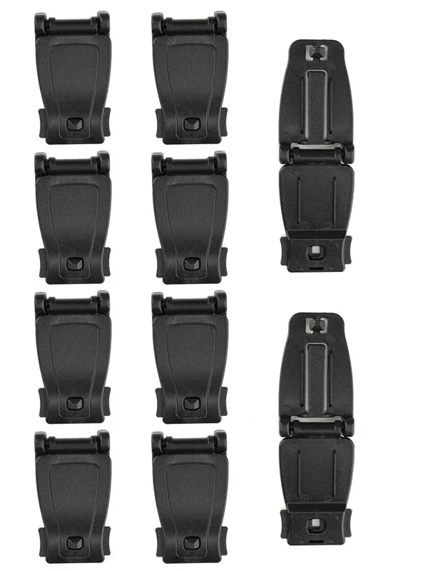 VABBLK – VIPERADE VAB2 Lot de 10 boucles de connexion Molle NOIRES