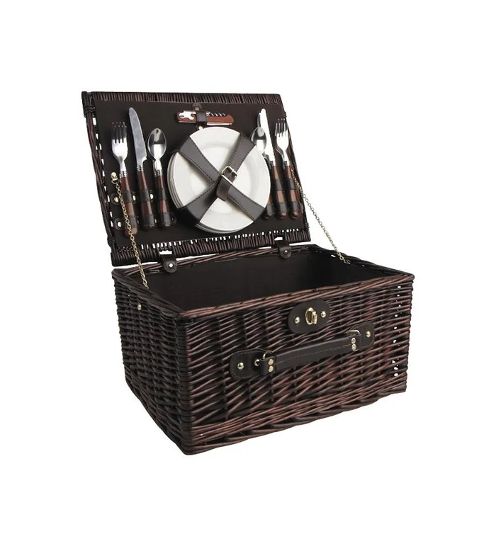 Valise pique-nique 4 personnes (porcelaine)