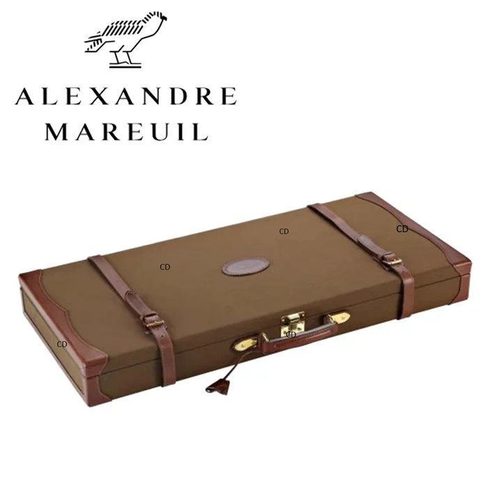 VALISE PLATE POUR PAIRE DE FUSIL ALEXANDRE MAREUIL