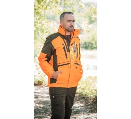 Veste de chasse softshell Newtek JKT V2 orange SOMLYS – Image 2