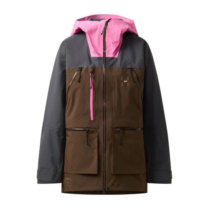 Veste de ski Femme Haglofs Vassi GTX Pro II – Lantana Pink/Oak Brown
