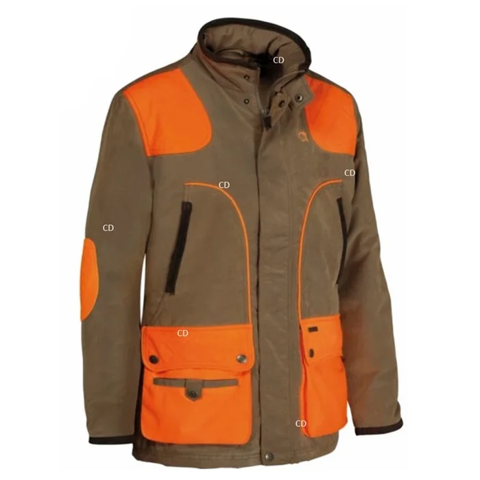 Veste Homme Club Interchasse Charles Marron Et Orange