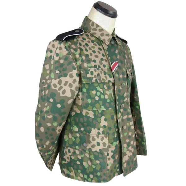 Veste Pea Dot 44 Camo Waffen SS LIN HBT Erbsenmuster Spring v2