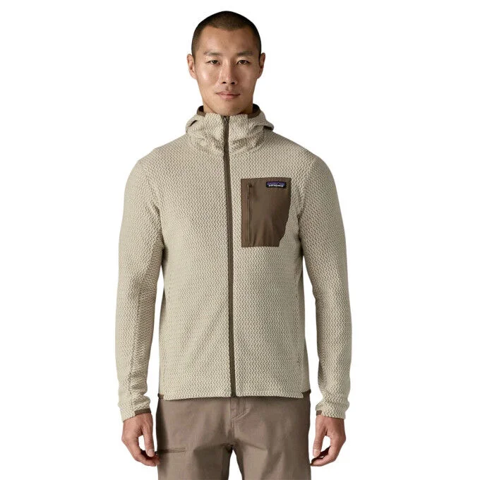 Veste polaire a capuche Homme Patagonia R1 Air – Pelican – Image 2