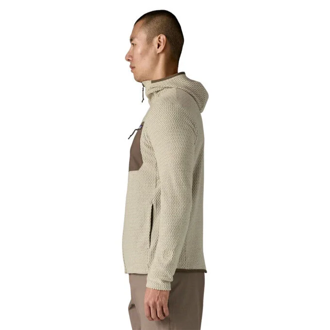 Veste polaire a capuche Homme Patagonia R1 Air – Pelican – Image 4