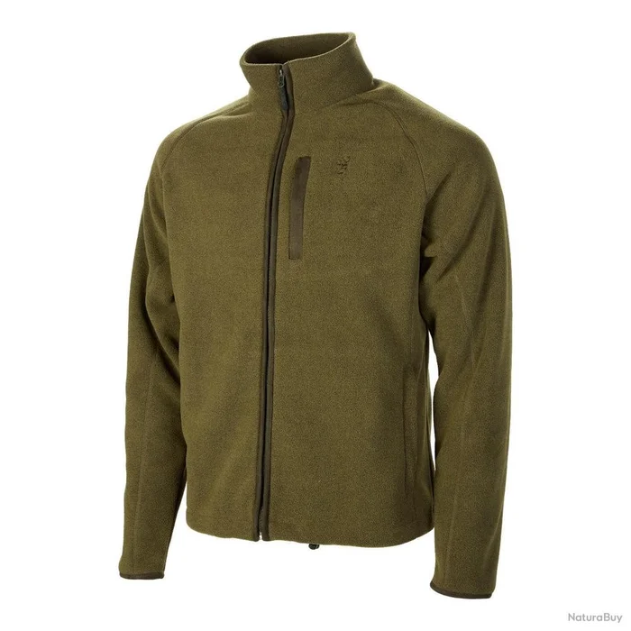 Veste Polaire Browning Summit Olive – Isolation Thermique – Confort et Résistance – Parfaite pour la Chasse en Conditions Froide