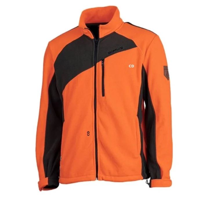 Veste Polaire Homme Somlys 402 Orange Et Verte