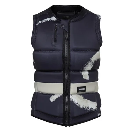 Vestes et Gilets Sports nautiques tractésMystic Zodiac Impact Vest Fzip Wake Women – Black Allover 2025