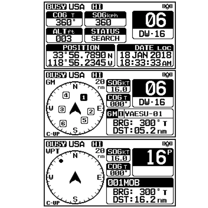 VHF fixe Standard Horizon GX1800G avec GPS – Blanc – Image 2